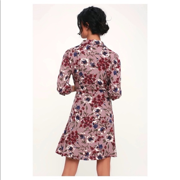 Lulus Floral Print Button-Up Dress - Picture 3 of 4